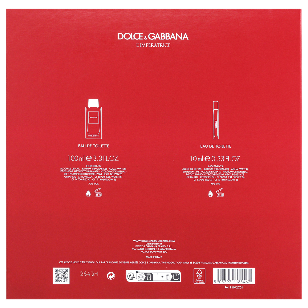 LImperatrice by Dolce and Gabbana 2 Pc Set 3.3oz EDT Spray, 0.33oz EDT Spray - Picture 7 of 8